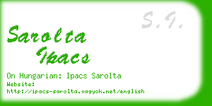sarolta ipacs business card